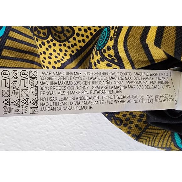 Zara Trafaluc Aztec Modern Halter Fitted Mini Dress Small NWOT - Picture 7 of 10